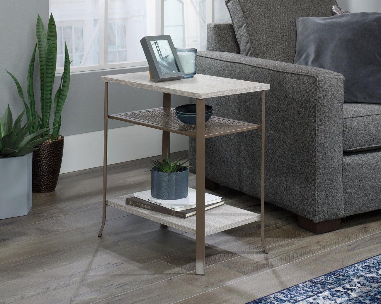 TEKNIK City Centre 5425653 Side Table - Champagne Oak - Image 1