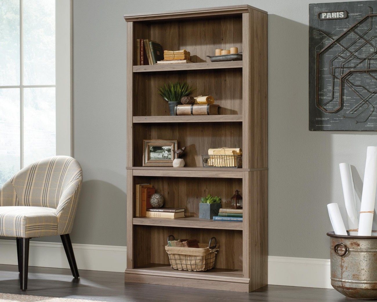 TEKNIK Barrister Home Bookcase - Salt Oak - Image 1
