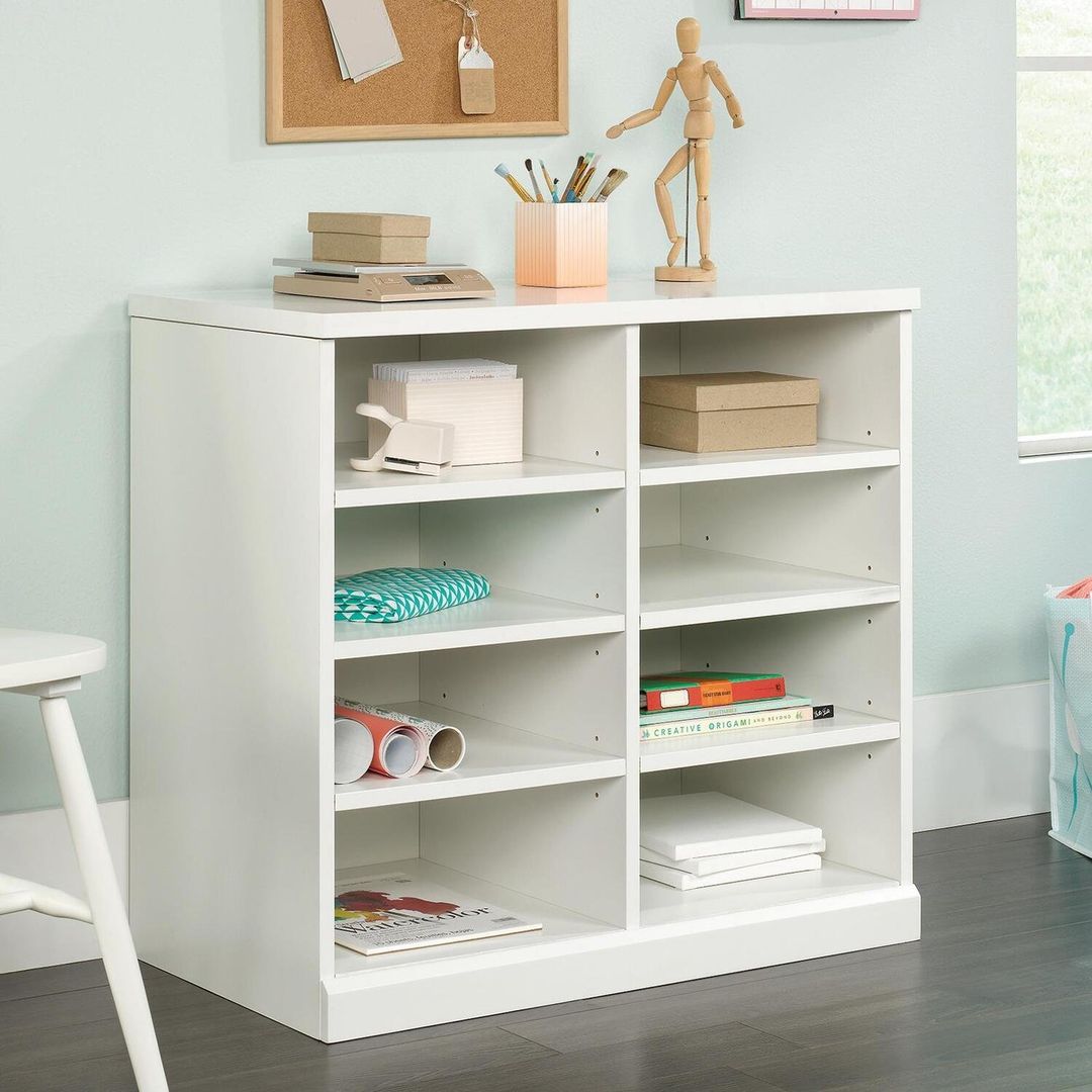 Craft Open Storage Cabinet White - White - Image 1