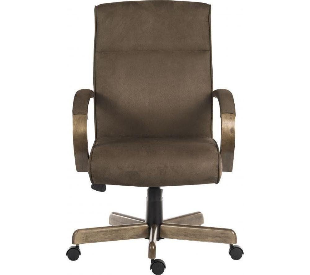 TEKNIK Glencoe Suede Tilting Executive Chair - Brown - Image 1