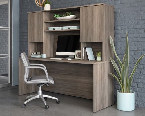 Teknik Office Affiliate Low Reception Hutch 1800mm Hudson Elm Finish -