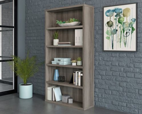 Teknik Office Affiliate Bow Front Office Desk 1800 x 900mm Hudson Elm