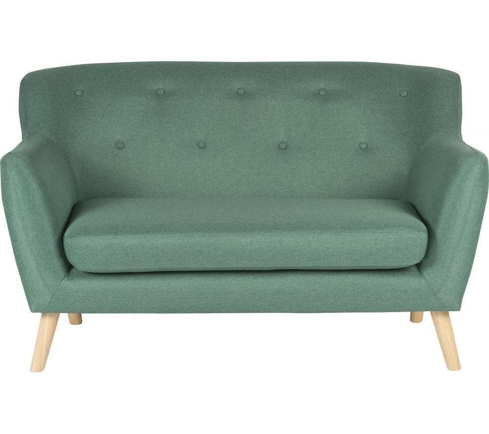 TEKNIK Skandi 2-Seater Fabric Sofa - Ocean Green - Image 1