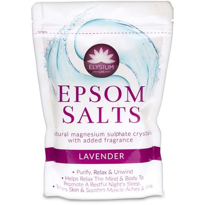 Elysium Spa Natural Epsom Salt Original 450g - Pack of 3 - Lavender / 468g