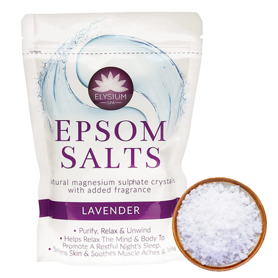Elysium Spa Natural Epsom Salt Original 450g - Pack of 3 - Lavender / 468g - Thumbnail 2