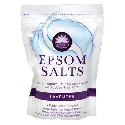 Elysium Spa Natural Epsom Salt Original 450g - Pack of 3 - Lavender / 468g - Thumbnail 3