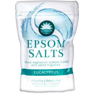 Elysium Spa Natural Epsom Salt Original 450g - Pack of 3 - Green / 468g
