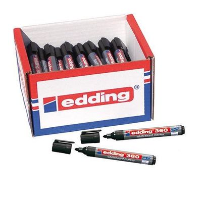 Edding 360 Whiteboard Marker Bullet Tip 1.5-3mm Line Black Classpack (
