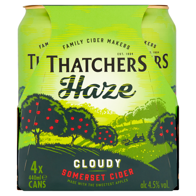 Thatchers Haze Somerset Cider 4 x 440ml - Thumbnail 2