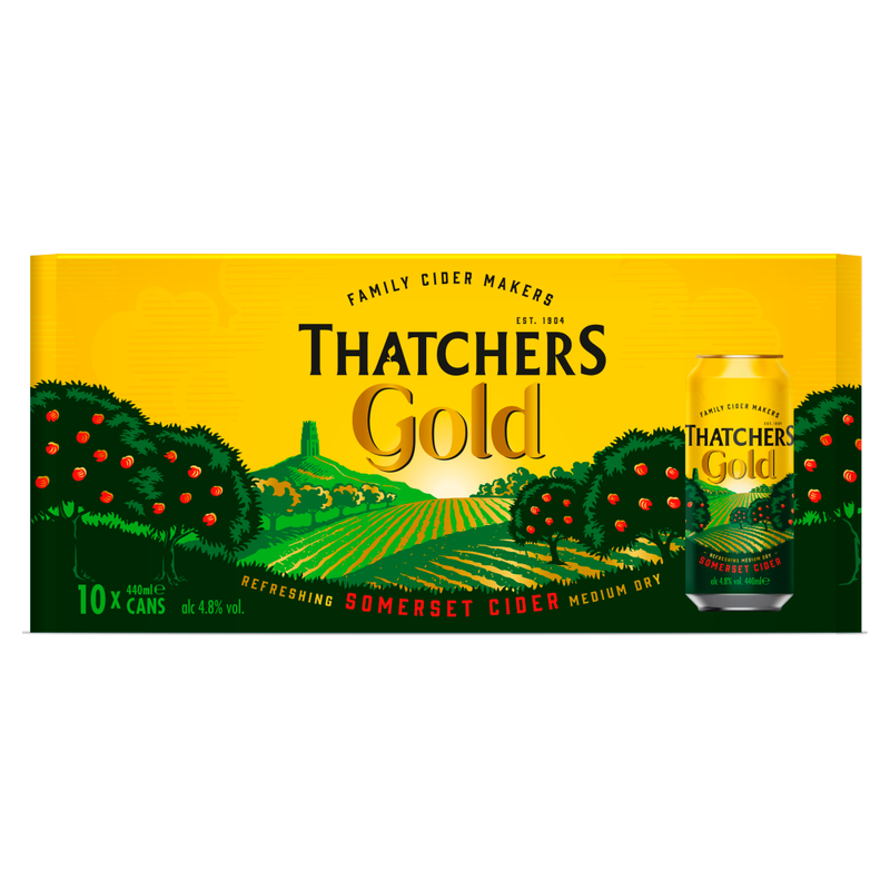 Thatchers Gold Somerset Cider 10 x 440ml - Image 1