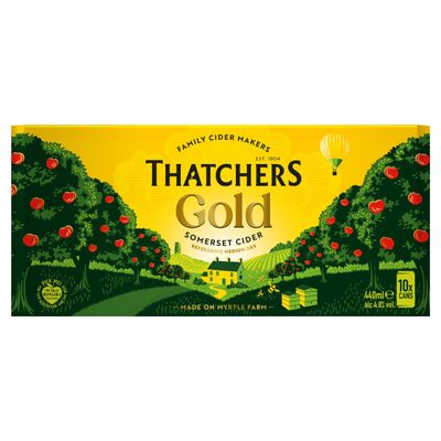Thatchers Gold Somerset Cider 10 x 440ml - Thumbnail 2