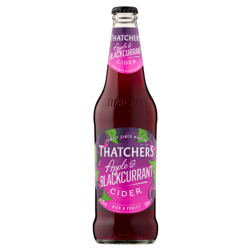 Thatchers Apple and Blackcurrant Cider 500ml - Image 1