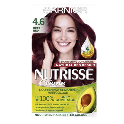 Garnier Nutrisse Creme Deep Cherry Red 46 Permanent Hair Dye - Thumbnail 2