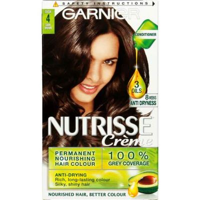 Garnier Nutrisse Creme Cocoa Dark Brown 4 Permanent Hair Dye - Thumbnail 2