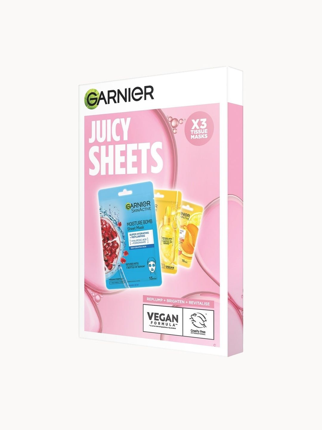 Garnier Juicy Sheets Mask Set - Image 1