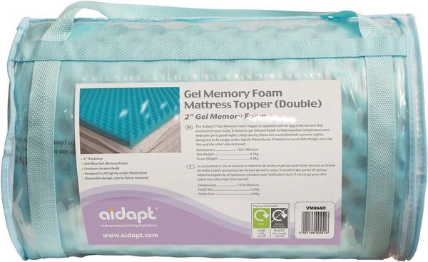 Aidapt Cool Mattress Topper - Blue / Double