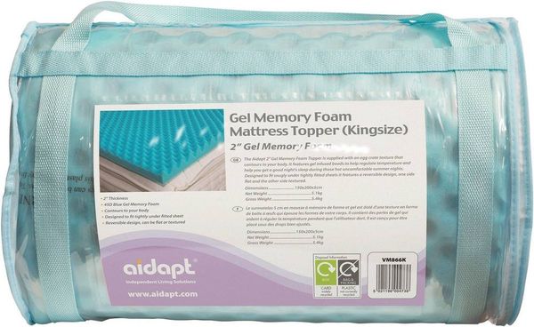 Aidapt Cool Mattress Topper - Blue / King