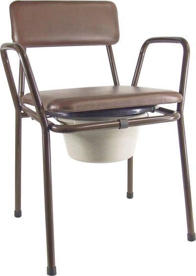 Aidapt Kent Stacking Commode Chair Brown -