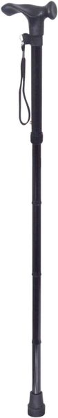Collapsible Ergonomic Walking Stick - Black / Right Handed