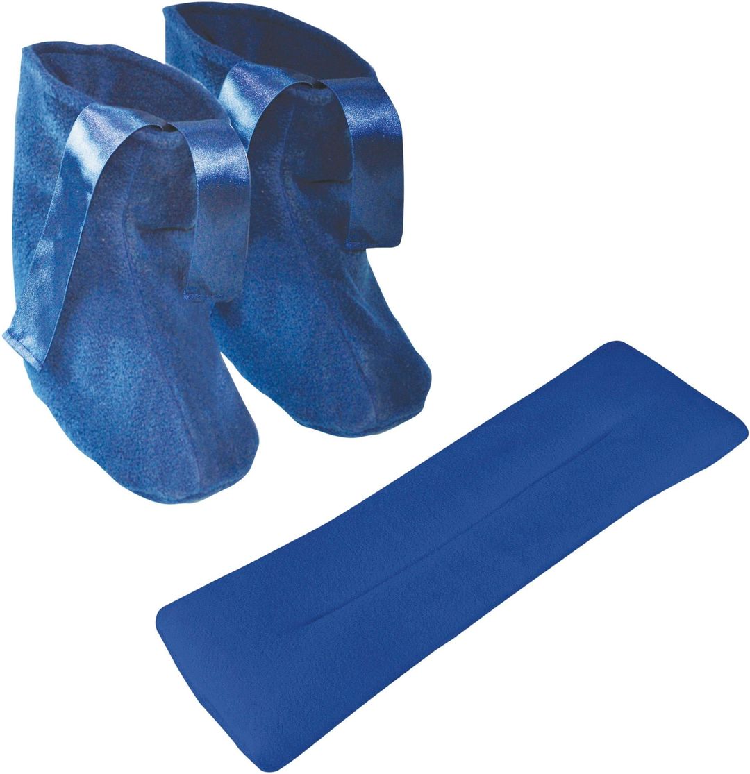Microwave Slippers Wrap Set - Navy Blue - Image 1