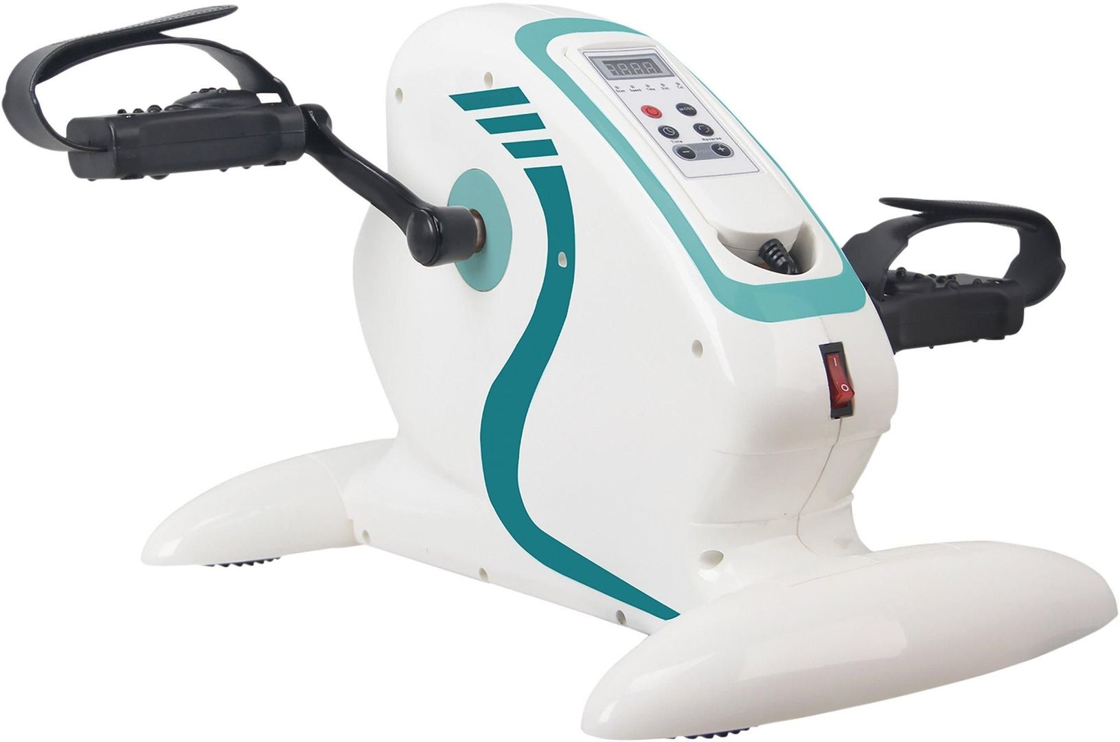 Aidapt Motorised Electric Mini Exercise Bike in White - Image 1