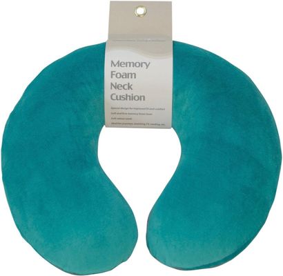 Memory Foam Neck Cushion - Teal Green / Teal Green