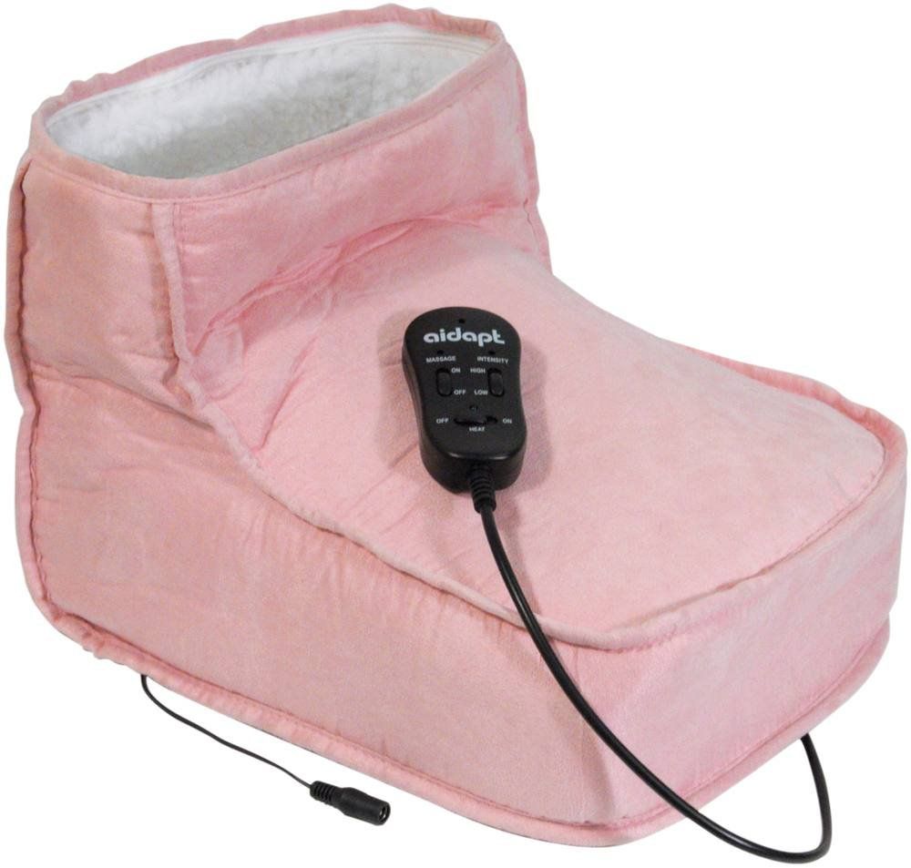 Aidapt Heated Soft Massaging Foot Boot - Pink - Image 1