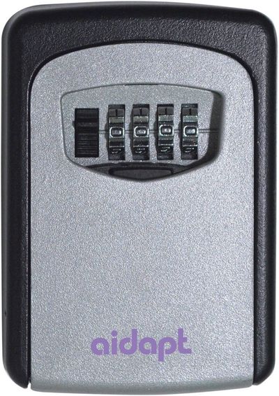 Wall Mounted Weatherproof Key Safe - Black & Grey