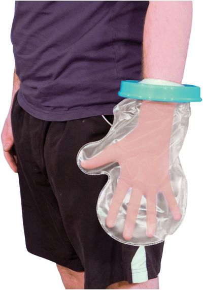 Cast Protector Adult - Clear/Green / Hand