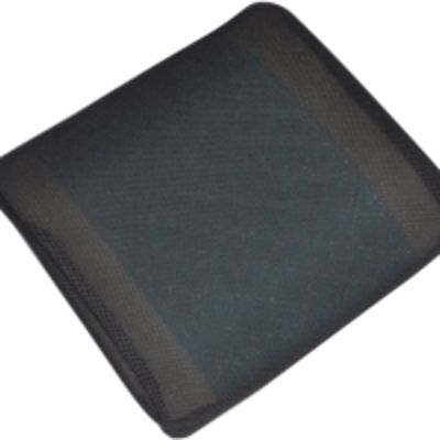 Memory Foam Gel Lumber Cushion Mesh - Black