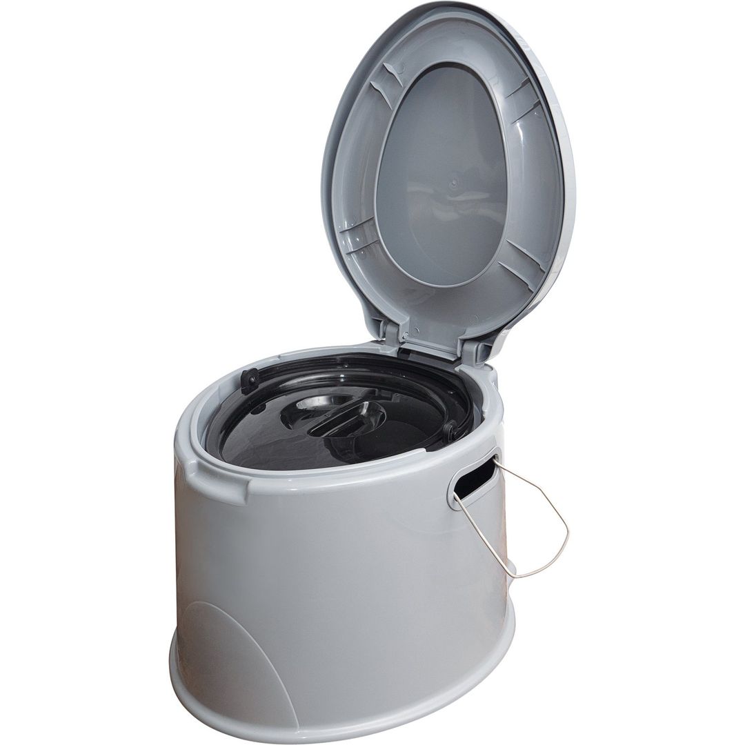 Aidapt Portable Toilet in Grey - Image 1