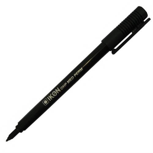 ValueX OHP Pen Permanent Medium 0.7mm Line Black (Pack 10) - 742501 - Image 1
