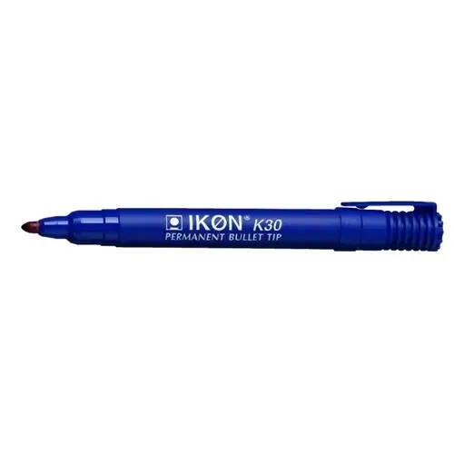 ValueX Permanent Marker Bullet Tip 2mm Line Blue (Pack 10) - K30-03 - Image 1