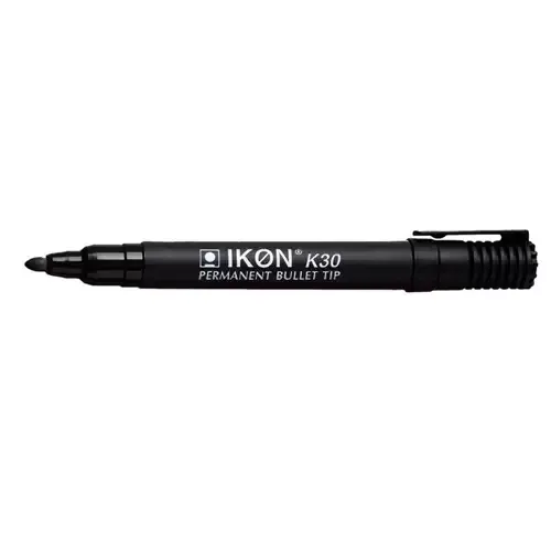 ValueX Permanent Marker Bullet Tip 2mm Line Black (Pack 10) - K30-01 - Image 1