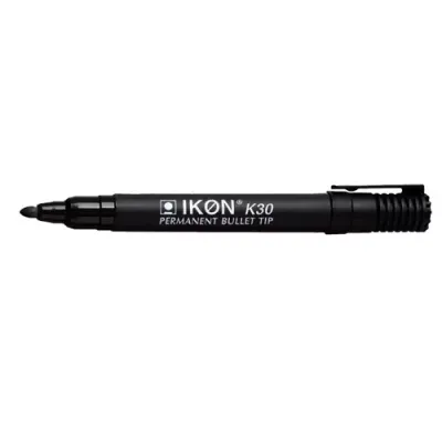ValueX Permanent Marker Bullet Tip 2mm Line Black (Pack 10) - K30-01