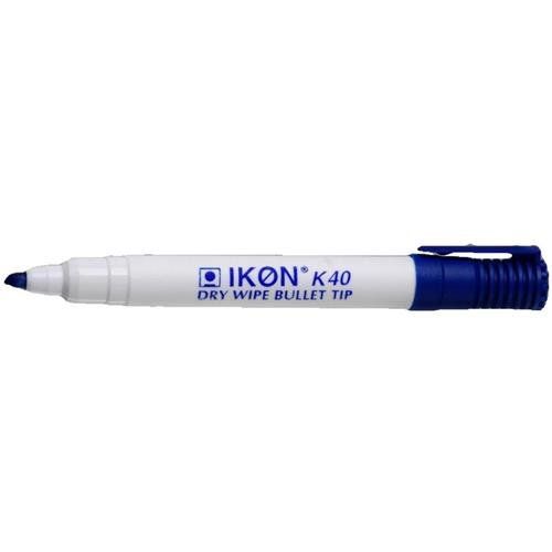 ValueX Whiteboard Marker Bullet Tip 2mm Line Blue (Pack 10) - K40-03 - Image 1