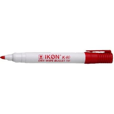 ValueX Whiteboard Marker Bullet Tip 2mm Line Red (Pack 10) - K40-02