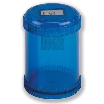 ValueX Single Hole Pencil Sharpener Plastic Barrel Blue (Pack 10) - 810000