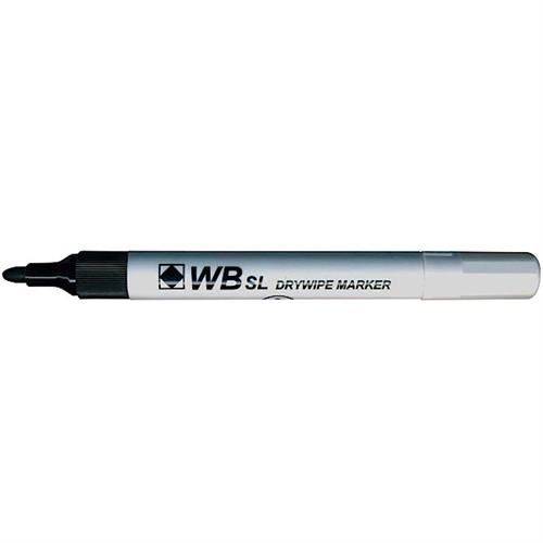 ValueX Whiteboard Marker Bullet Tip 2mm Line Black (Pack 100) - 8710PK100 - Image 1