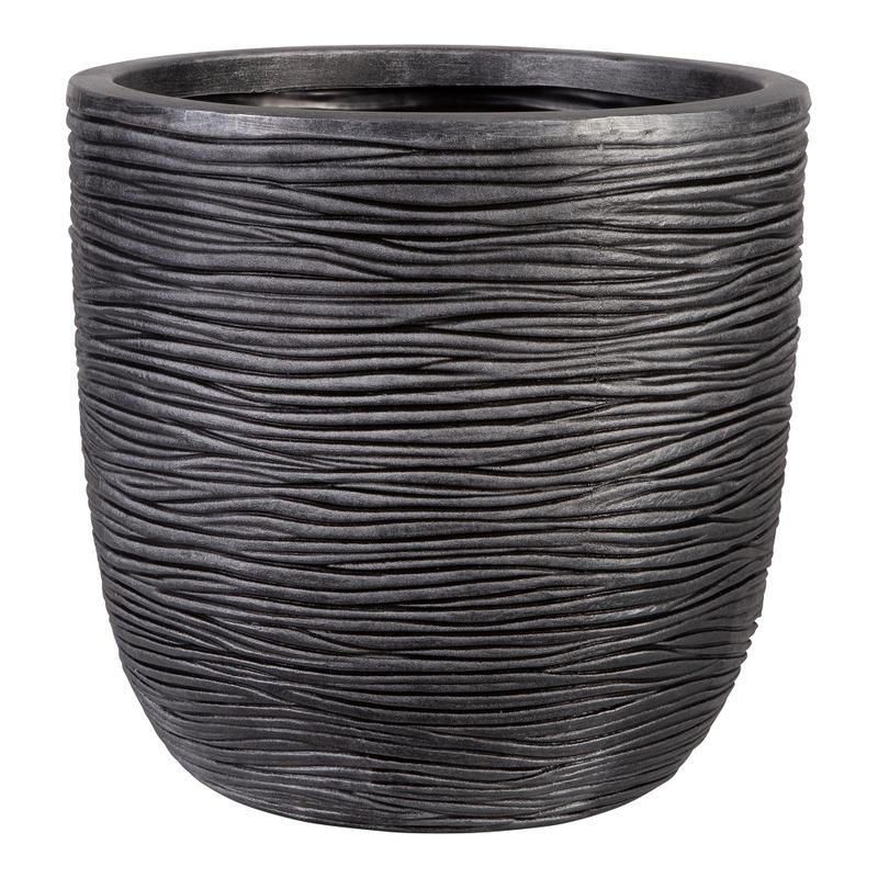 Small Round Amalfi Pot - Black - Image 1