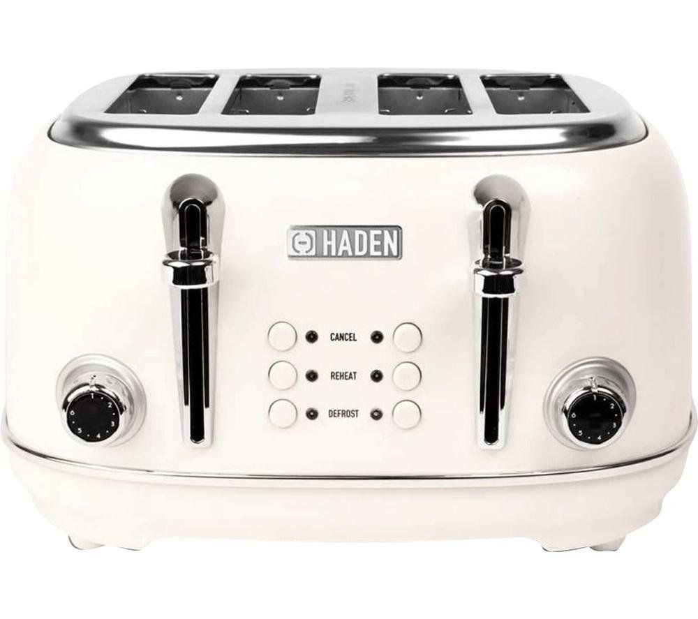 HADEN Heritage 194220 4-Slice Toaster - White, White - Image 1