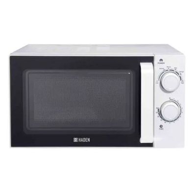 Haden 195678 20L Freestanding Solo Microwave Oven 700W Stainless Steel Interior Manual Controls White