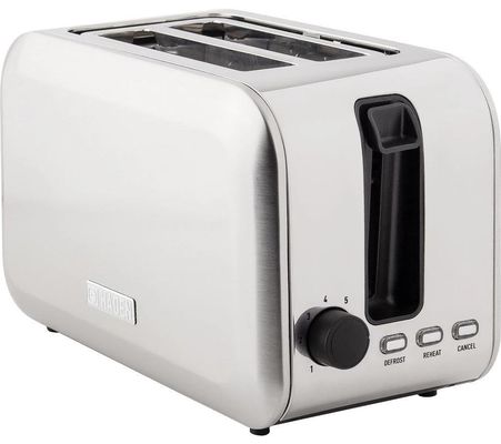 HADEN Stoke 196859 2-Slice Toaster - Brushed Steel, Brushed Steel
