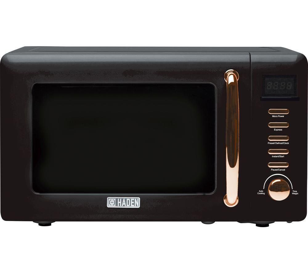 HADEN Salcombe 197061 Solo Microwave - Black & Copper, Gold,Black - Image 1