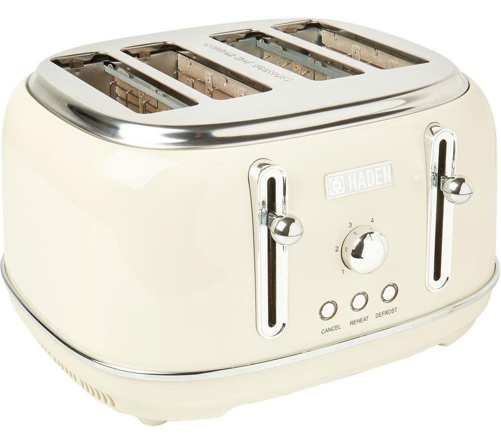 HADEN Highclere 197252 4-Slice Toaster - Cream, Cream - Image 1