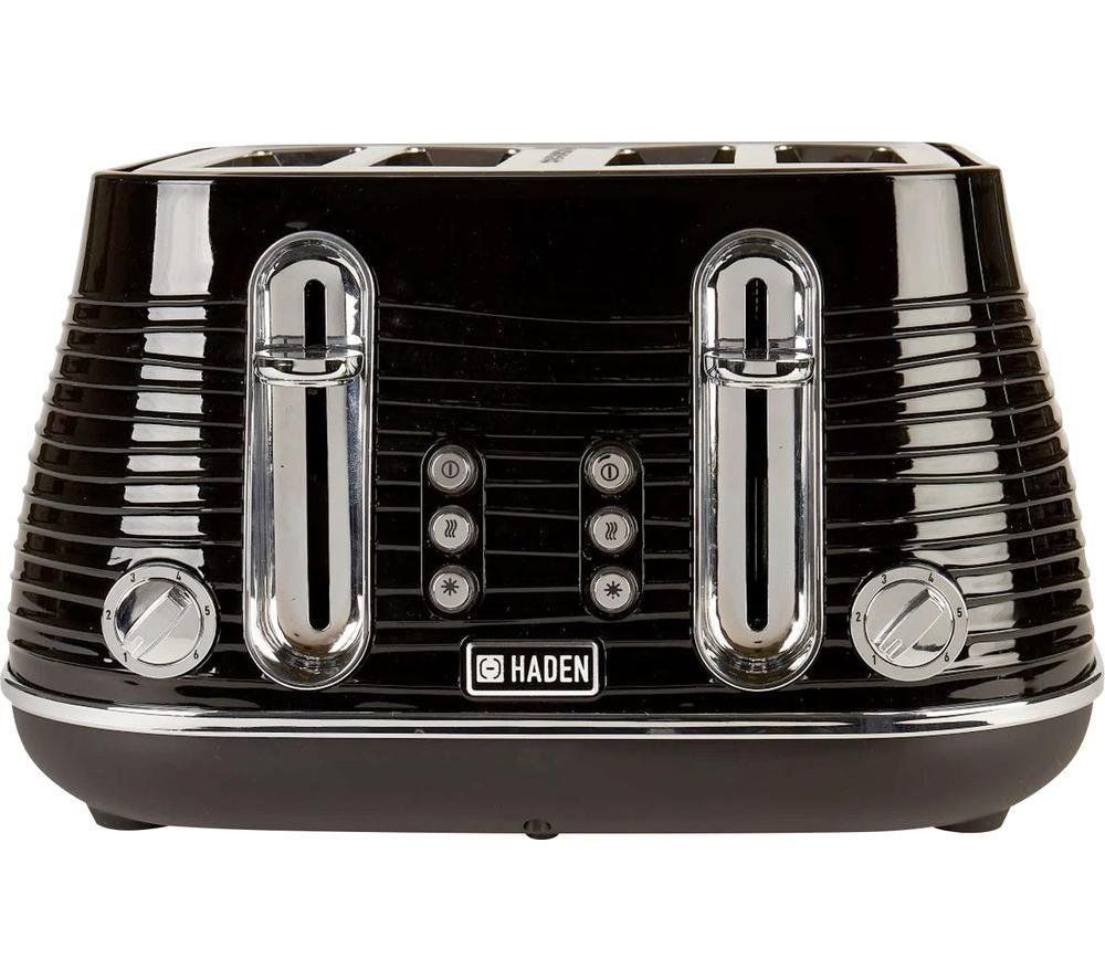 HADEN Devon 204448 4-Slice Toaster - Black, Black - Image 1