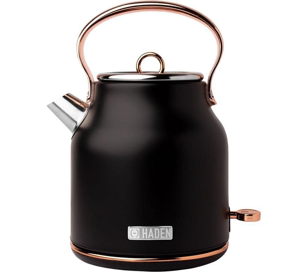 HADEN Heritage 205360 Traditional Kettle - Black & Copper, Black - Image 1