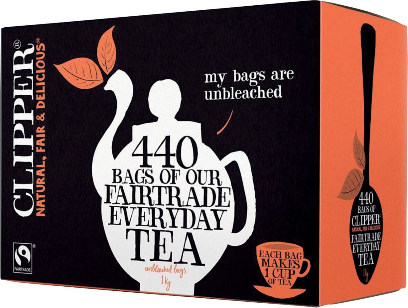 Clipper Fairtrade Everyday Tea Bags (Pack of 440) A06816 - Image 1