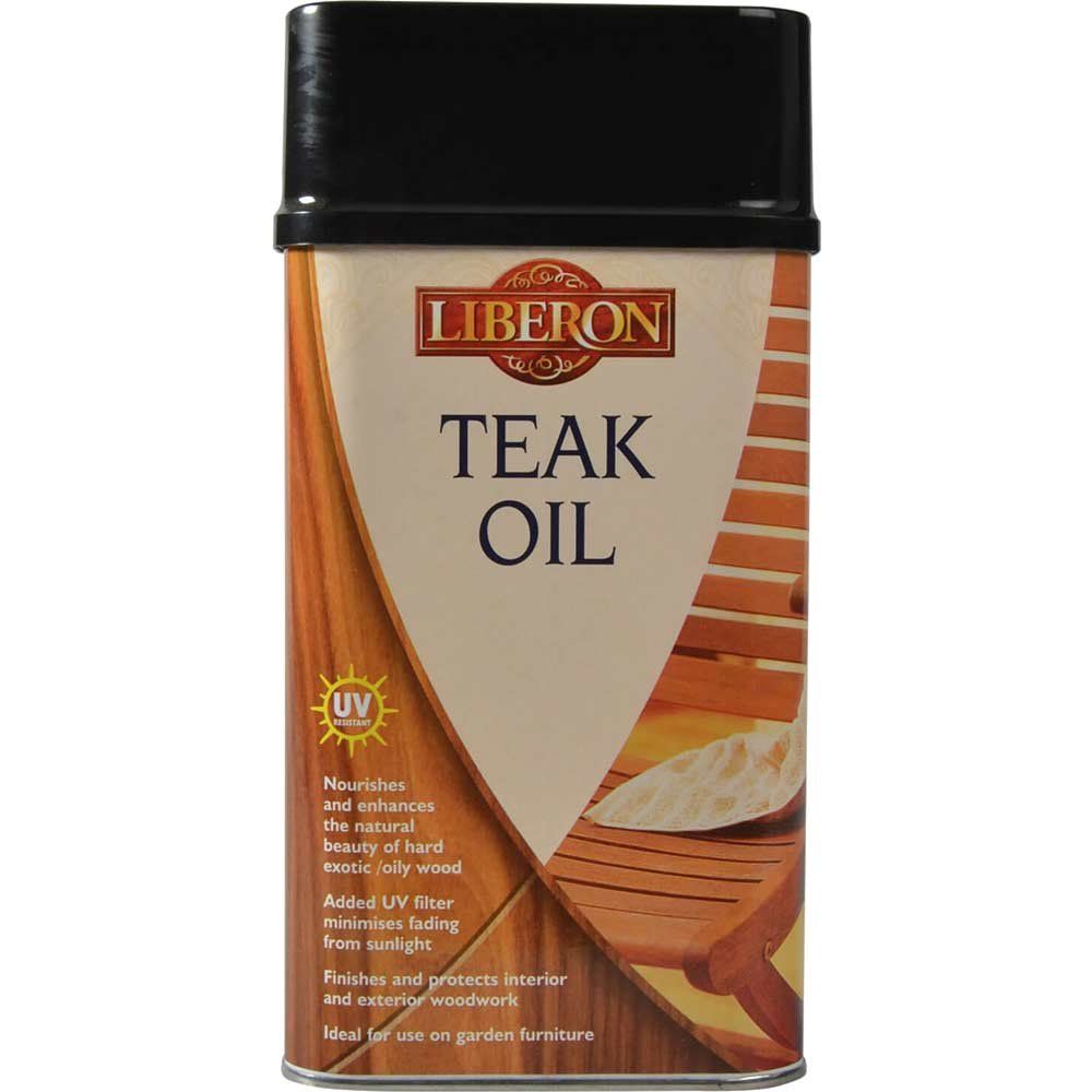Liberon 014634 Teak Oil With Uv Filters 1 Litre - Image 1