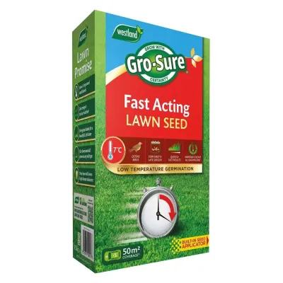 Gro-sure Fast Acting Lawn Grass Seed - Buy 1 - Thumbnail 2